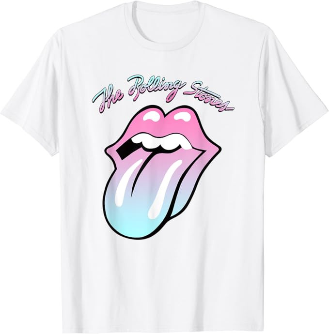 Official Rolling Stones Gradient Tongue T-Shirt | Amazon (US)