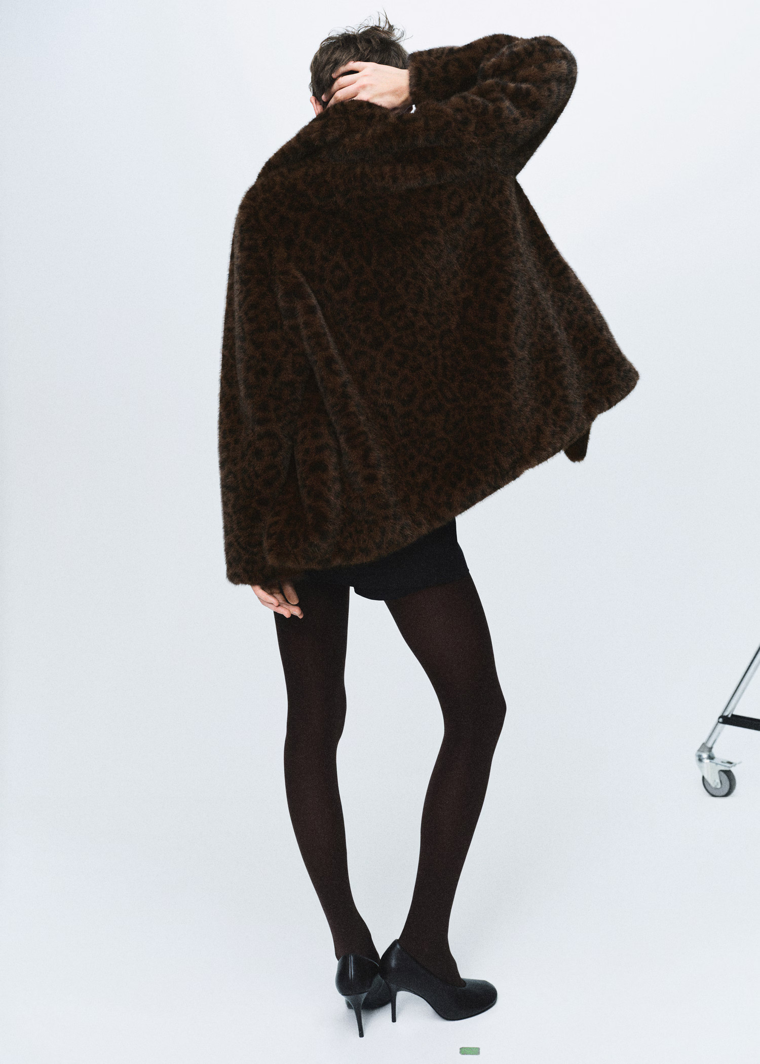 Leopard faux-fur coat | Mango (US/MX/AU)