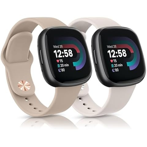 3 PACK Sport Band Compatible with Fitbit Sense 2 / Sense Bands/Fitbit Versa 4 / Versa 3 Bands Wom... | Amazon (US)