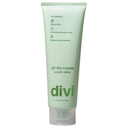 divi Air Dry Styling Cream for Natural Hair Texture, Smooths Frizz & Defines Curls | Amazon (US)