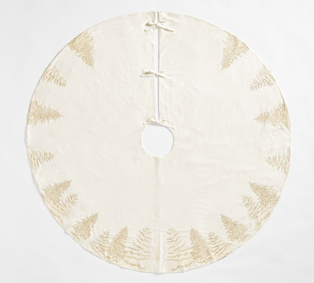 Rustic Forest Tree Skirt | Pottery Barn (US)