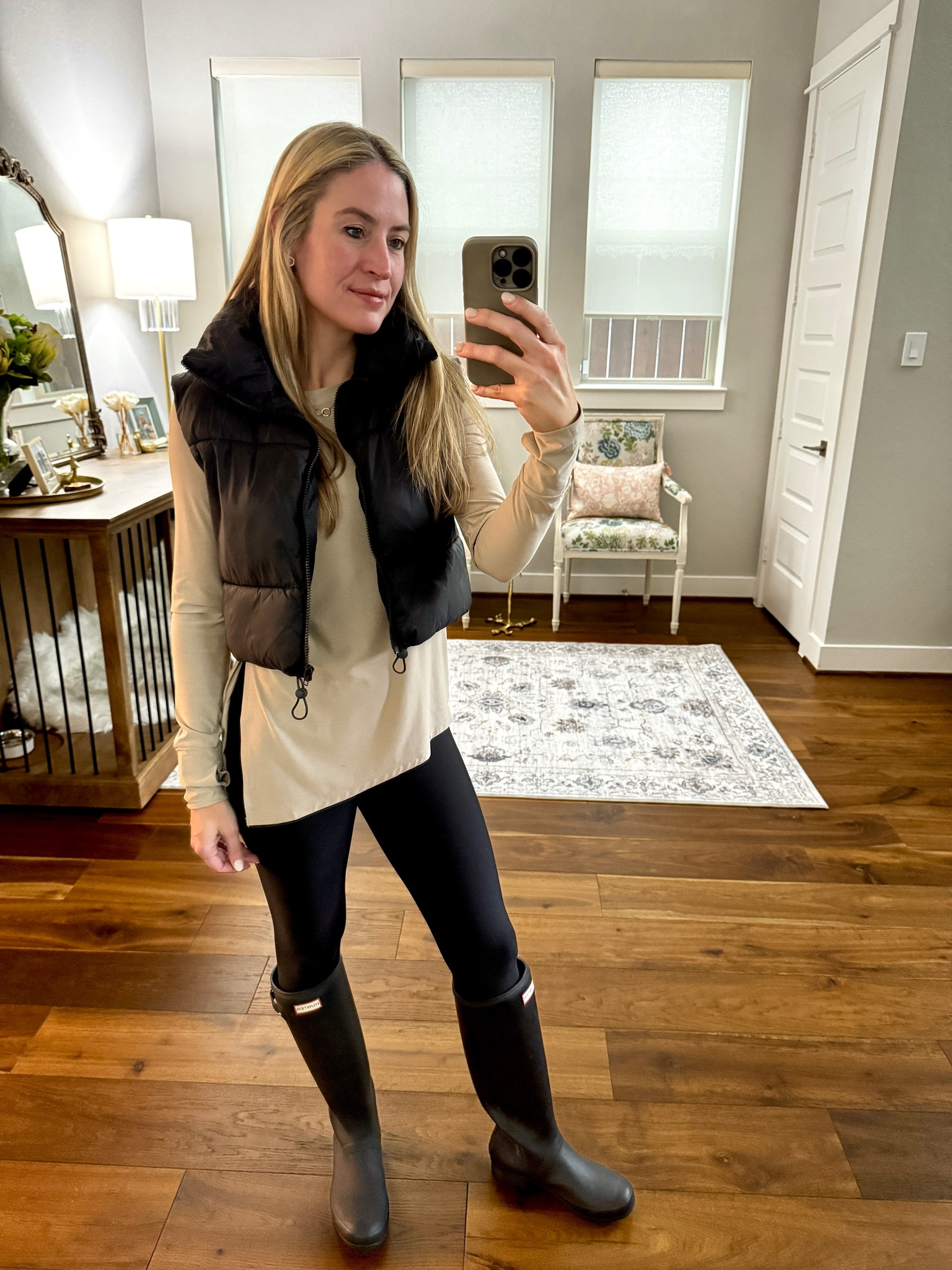 Winter outfit 

#everypiecefits

Puffer vest 
Leggings 
Athleisure 
Cold weather outfit
Rain boots
Spring outfit
Casual outfit 

#LTKActive #LTKSaleAlert #LTKSeasonal