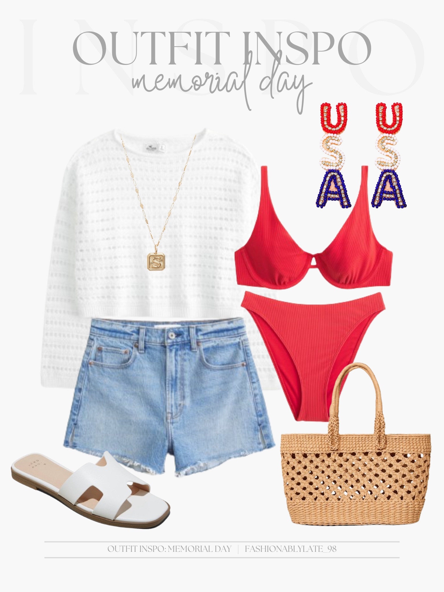 patriotic outfit idea for memorial day or fourth of july 

#LTKStyleTip