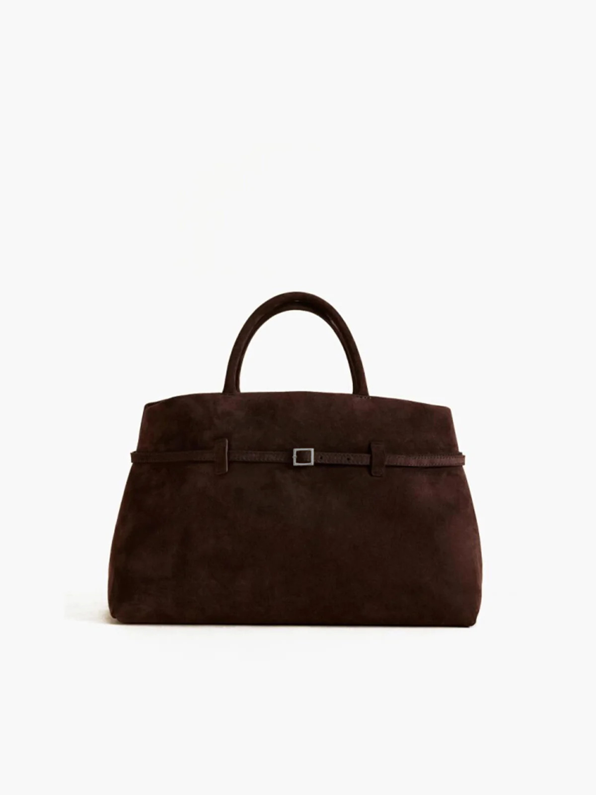 Vintage Buckle-Design Top-Handle Bag | Commense