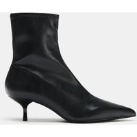 Zara - Stretch Kitten Booties - Black - 9 - Woman | Zara US
