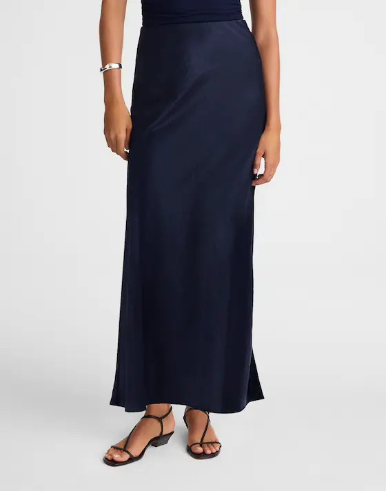 Satin Maxi Slip Skirt | Madewell