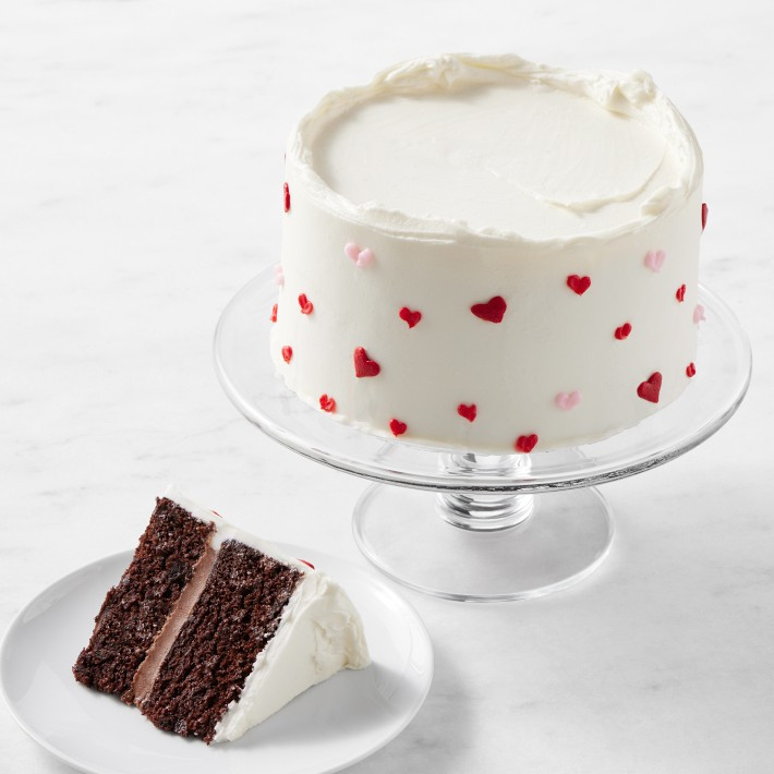Valentine's Day Heart Two-Layer Chocolate Cake, Serves 11 | Williams-Sonoma