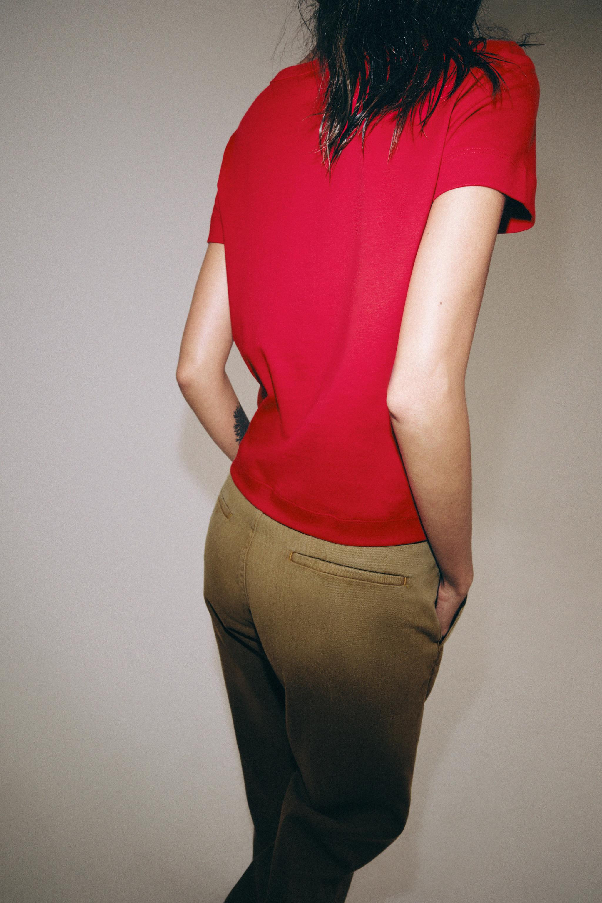 INTERLOCK SHORT SLEEVE T-SHIRT | Zara US