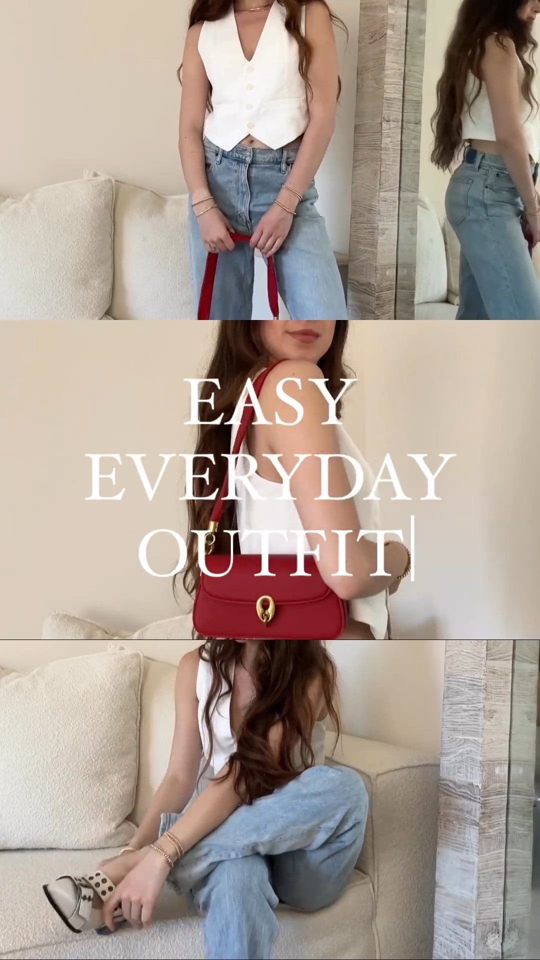 Todays outfit styling a white vest 

#LTKFindsUnder50 #LTKStyleTip #LTKVideo