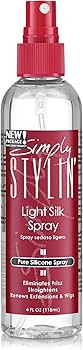 Simply Stylin' Light Silk Spray - Anti Frizz Hair Spray - Pure Silicone Hair Heat Protectant Spra... | Amazon (US)