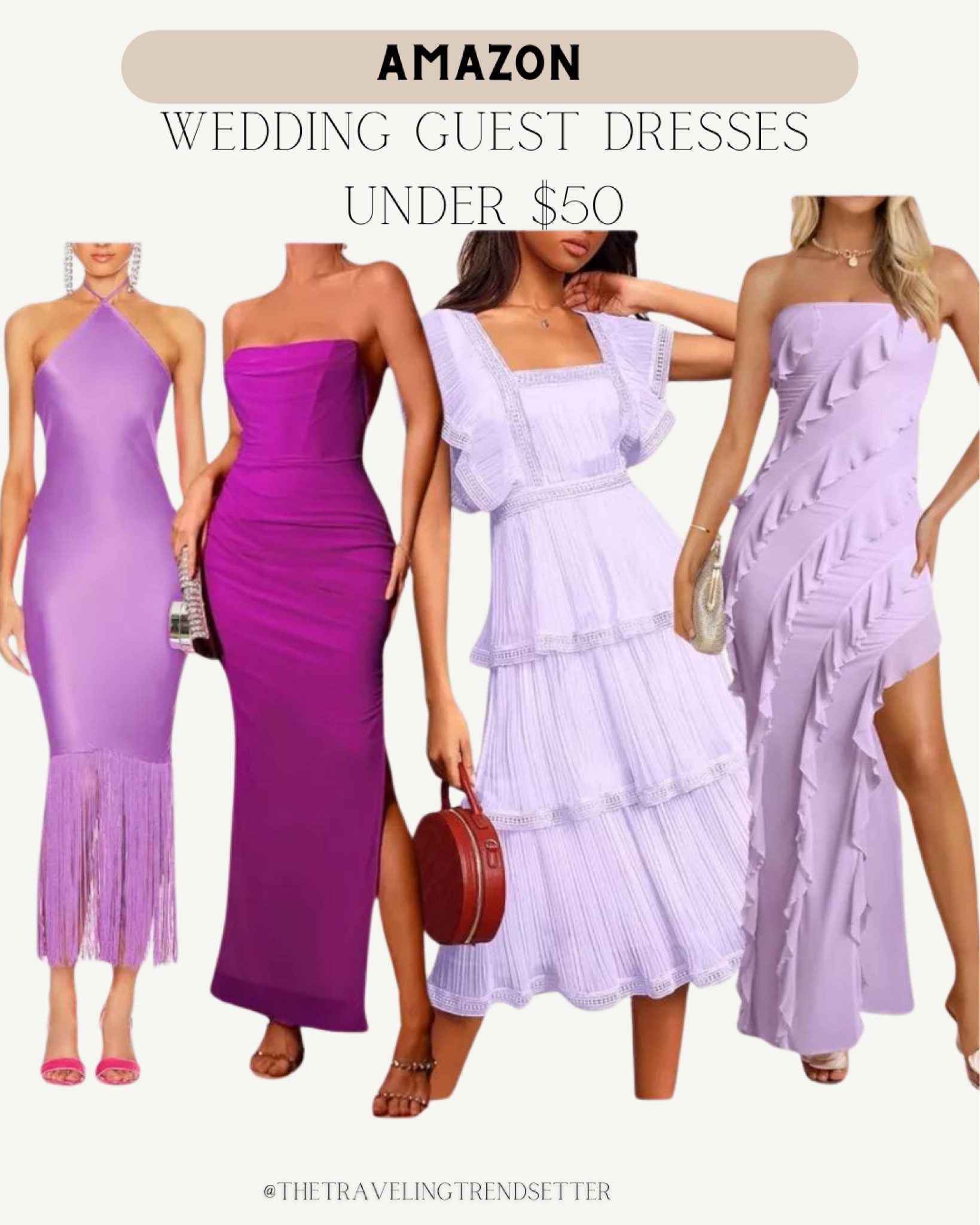 Amazon fashion - wedding guest under $50 - semi formal
Dress - party dress - bridal dress 

#LTKStyleTip #LTKFindsUnder100 #LTKFindsUnder50