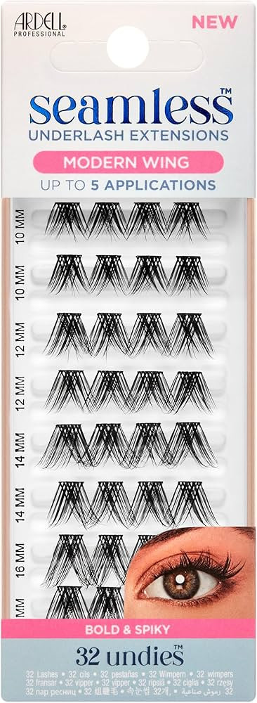 Ardell Seamless Underlash Extensions, DIY Lash Clusters, Eyelash Extension Kit, Modern Wing, Up T... | Amazon (US)
