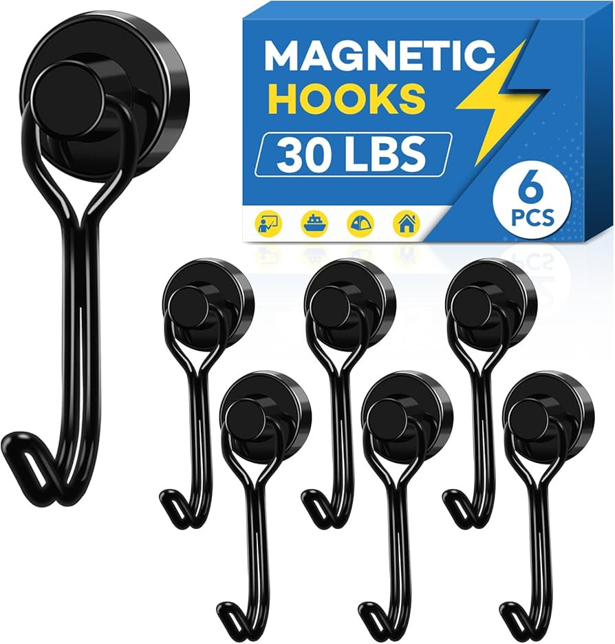 LOVIMAG Hooks, 30lbs+ Magnetic Magnet Hook 2026 Cruise Cabin Ship Essentials Heavy Duty Strong Re... | Amazon (US)