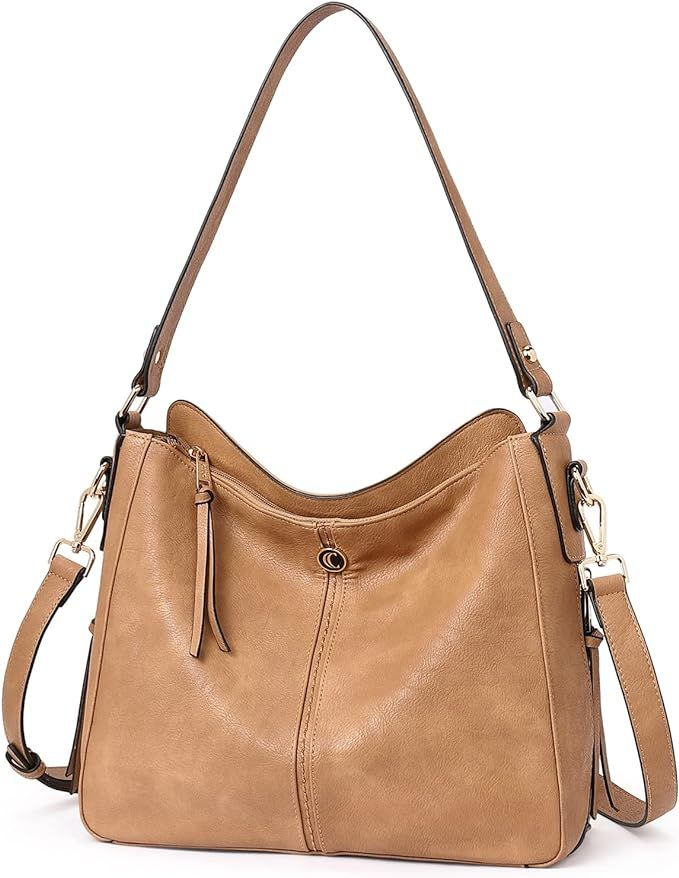 CLUCI Hobo Purses Handbags for Women Vegan Leather Tote Fashion Crossbody Large Shoulder Bag | Amazon (US)