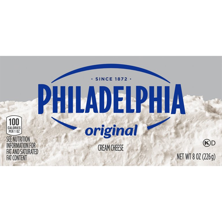 Philadelphia No Preservatives Original Cream Cheese, 8 oz | Walmart (US)