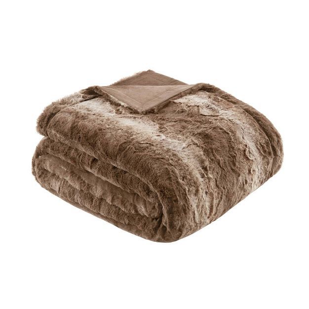 60"x70" Oversized Marselle Faux Fur Throw Blanket - Madison Park | Target