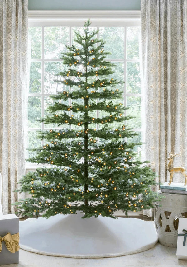 7.5' Rushmore Fir Quick-Shape Tree 750 Warm White Led Lights | King of Christmas