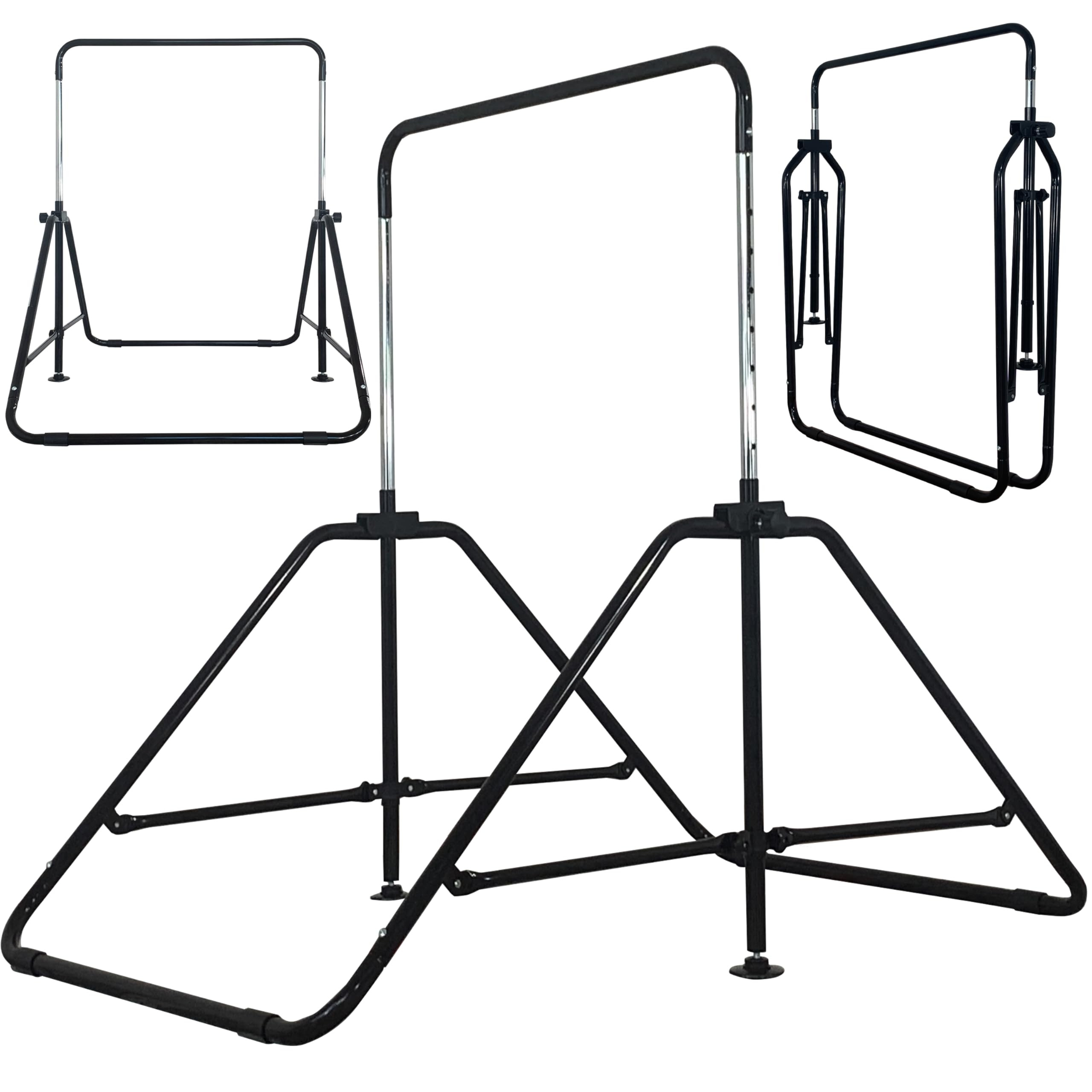 Foldable Gymnastic Bar for Kids Ages 3-9, 9 Height Levels, 200 lbs Weight Capacity, 5 Ft Length G... | Amazon (US)