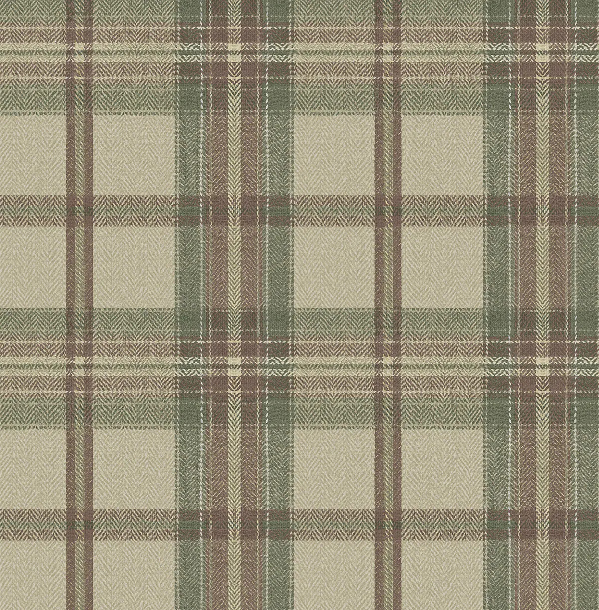 NextWall 30.75-sq ft Clay and Sage Non-woven Plaid Self-adhesive Peel and Stick Wallpaper one_size in Brown | HG13707 | Lowe's