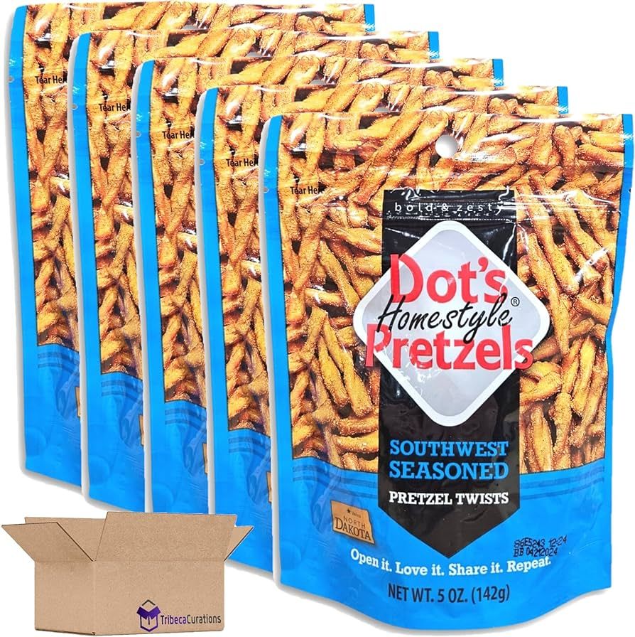Dot's Pretzels Southwest Seasoned Pretzel Twists Value Pack | Bundled by Tribeca Curations | 5 Ou... | Amazon (US)