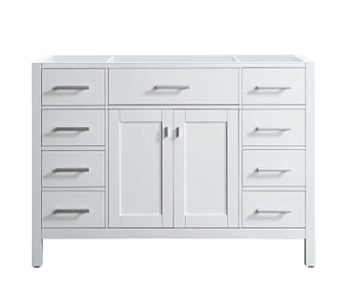 Abdiel 54" Single Bathroom Vanity Base Only In White | Wayfair North America