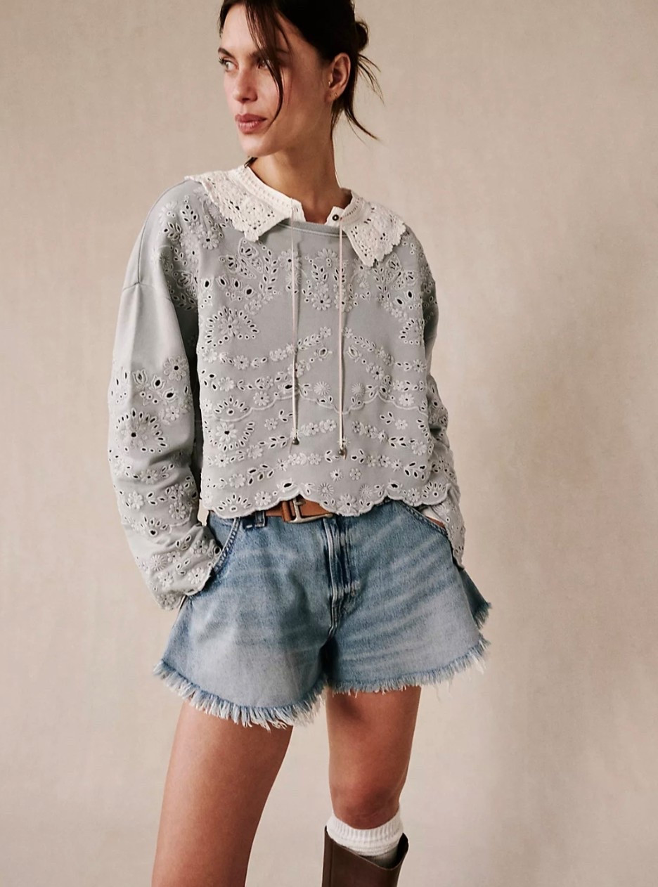 Cutest sweater! #sweater #freepeople #embroidered 

#LTKootd #LTKgrwm #LTKmomlife