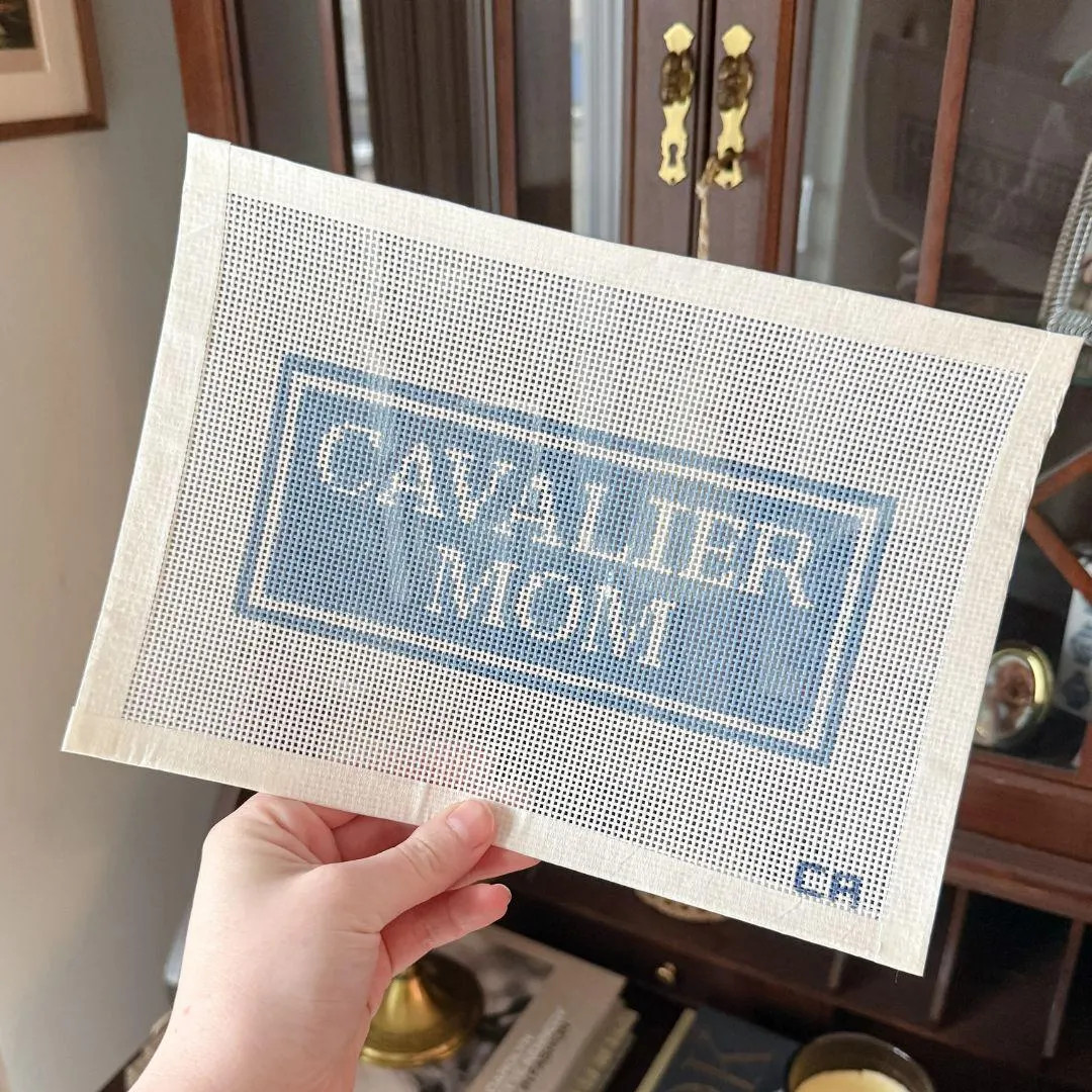 Cavalier Mom Needlepoint Canvas - Etsy | Etsy (US)