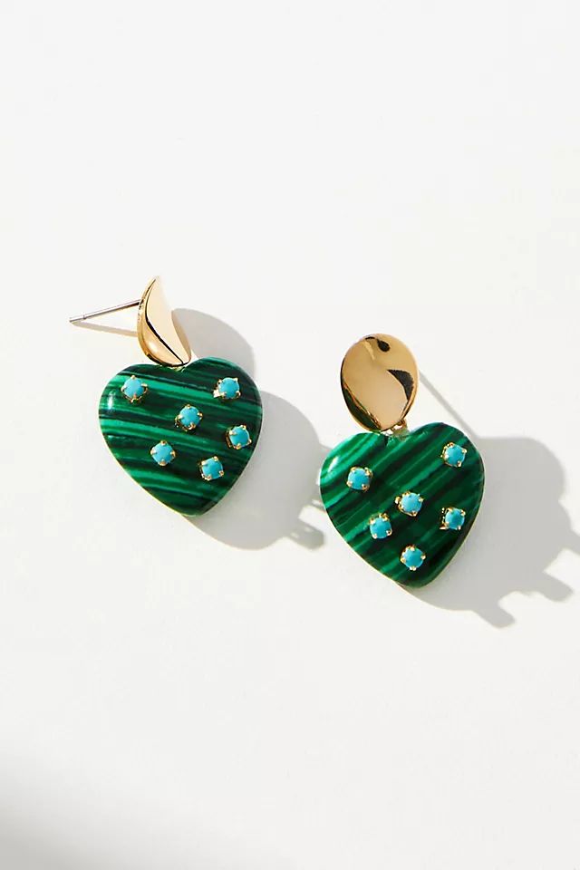 Mini Heart Drop Earrings | Anthropologie (US)