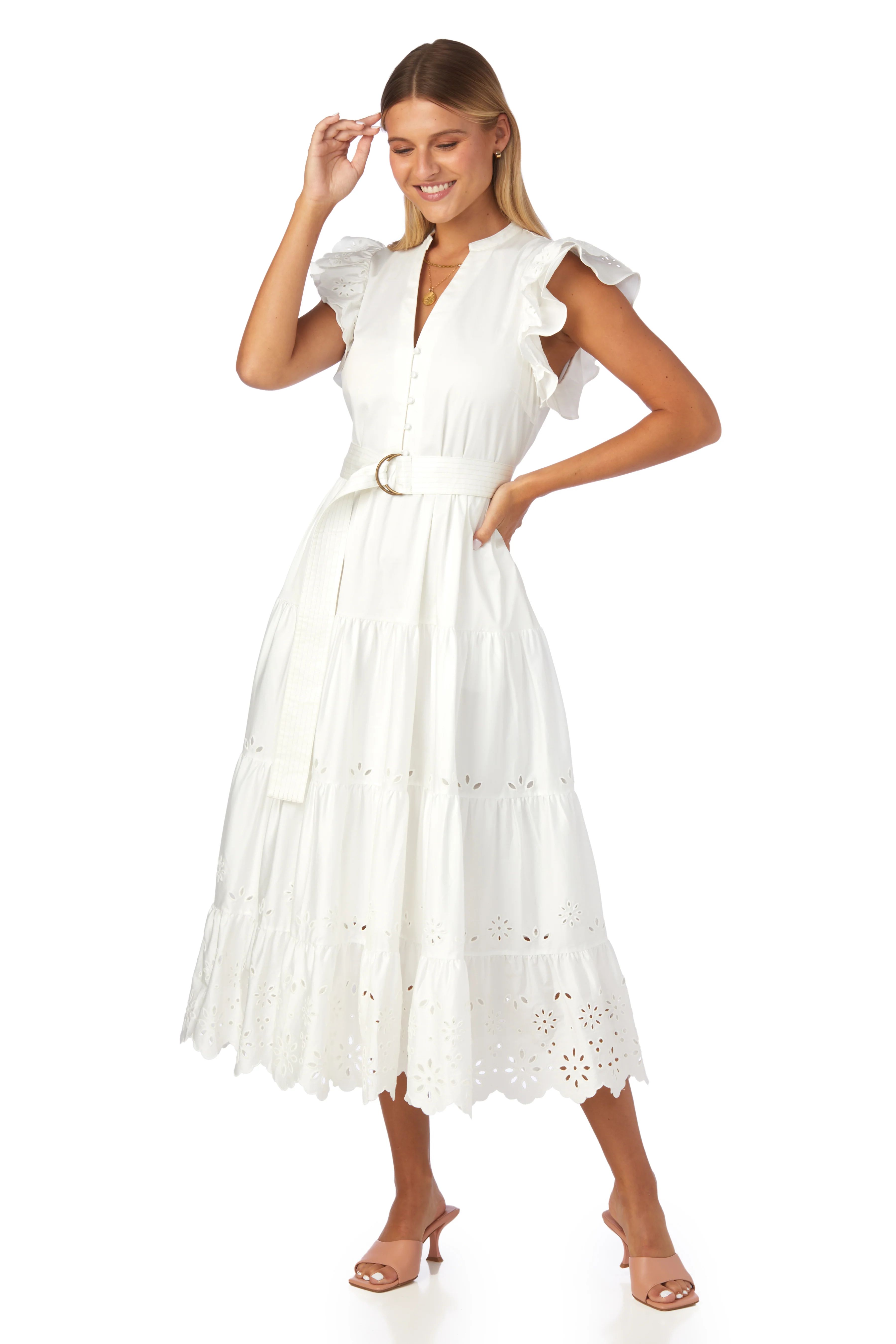 Kemble Dress in White - CROSBY by Mollie Burch | CROSBY by Mollie Burch