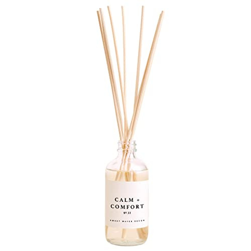 Sweet Water Decor Calm + Comfort Reed Diffuser Set | Lavender, Patchouli, Eucalyptus Spa Scented Dif | Amazon (US)