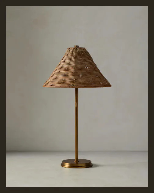 Warren Rattan Table Lamp | Joon Loloi | Joon Loloi