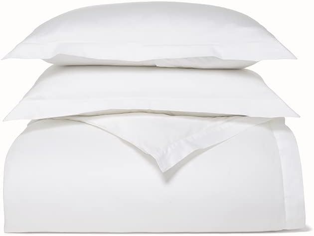 BOLL & BRANCH Percale Hemmed Duvet Set – Luxury 100% Organic Cotton Duvet Cover and 2 Shams wit... | Amazon (US)