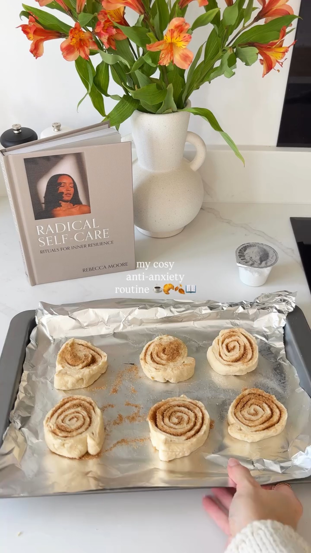 (ad) does anyone else feel their mood dip when the days get darker? 🌧️ 

i’ve been open with the fact that my mental health hasn’t always been the best, & i usually find this time of year is when my anxiety likes to creep in 🍂 

today is #worldmentalhealthday and i thought i’d share my routine and some books i’ve found useful to ground myself & help keep the clouds at bay ☁️:

✨ Radical Self-Care by Rebecca Moore is an absolutely stunning book full of accessible, simple rituals for nurturing daily inner resilience including intentional tea breaks, anchoring breathing, affirmations in the mirror and so many more. i’ve found this book genuinely eye-opening to read & i love the idea of carving out space everyday for a small self-care ritual - it feels so much less intimidating 💛

✨ the Find Your Path books by Richard Gilpin & Jess Henley are an amazing resource exploring common mental health struggles, from depression to imposter syndrome, and offer powerful yet accessible techniques to navigate these. i feel hugely comforted to have these books as tools and guides for when things feel heavy, and i love how approachable and friendly the tone and style is 🫶🏻

thank you so much to @leapingharepress @quartobooksuk for sending me these incredible books 📚 

what’s been helping you feel more grounded lately? 🧘‍♀️