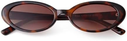 90s Sunglasses for Women Men Retro Small Oval Sunglasses | Amazon (US)