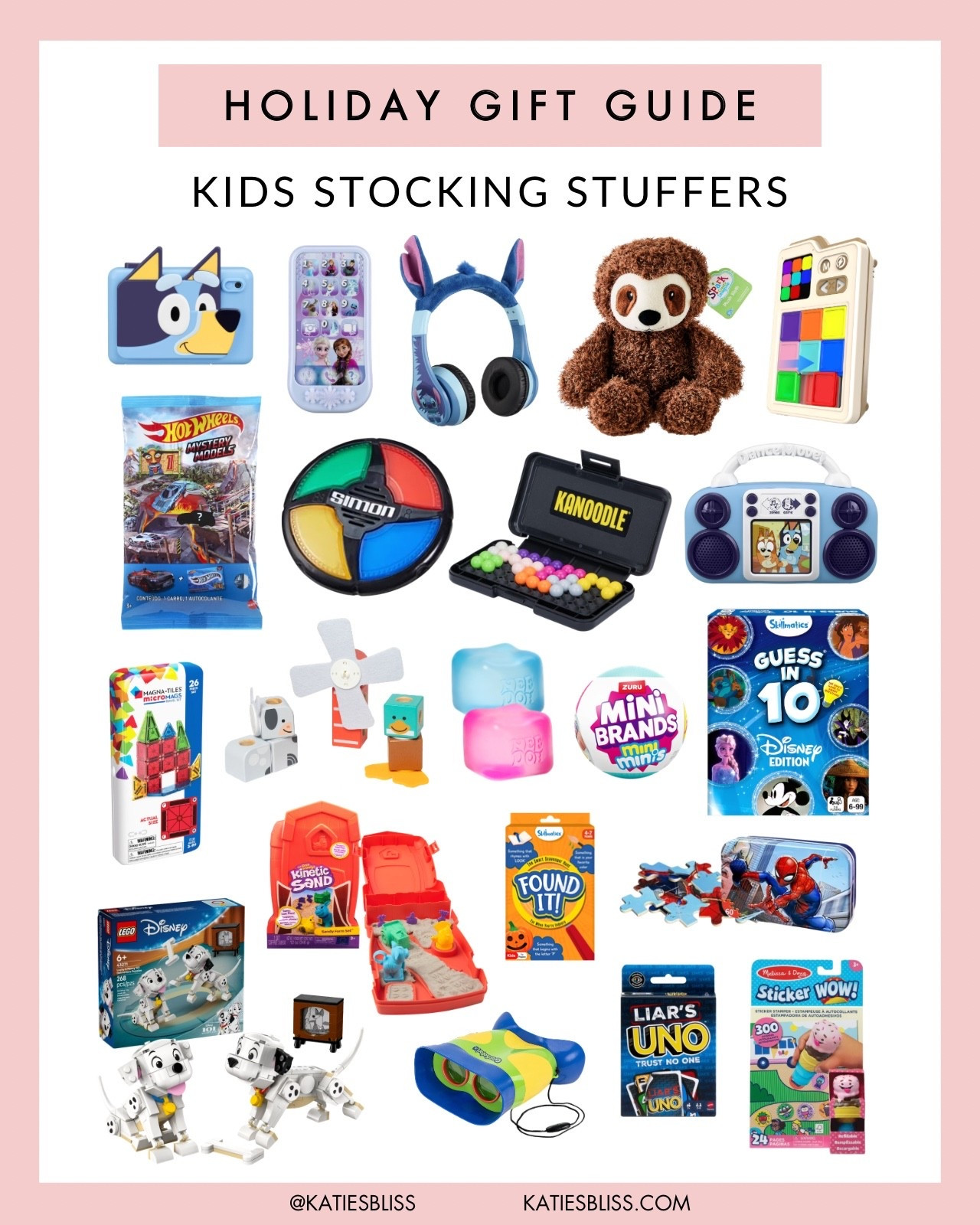 Holiday gift guide ✨ Kids Stocking Stuffers
The tiniest gifts always get the biggest smiles 💫 Save this stocking stuffer guide for easy shopping! All under $25, all linked in LTK.



#LTKGiftGuide #LTKKids #LTKHoliday