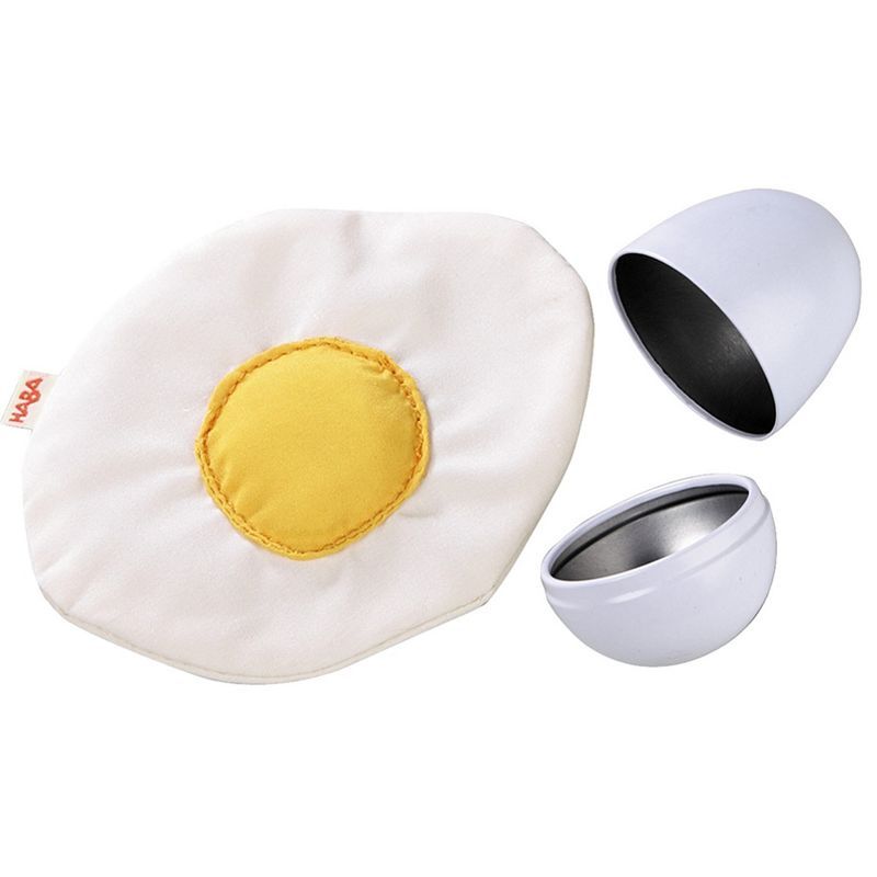 HABA Biofino Soft Fabric Fried Egg in Metal Shell Washable Plush Play Food | Target
