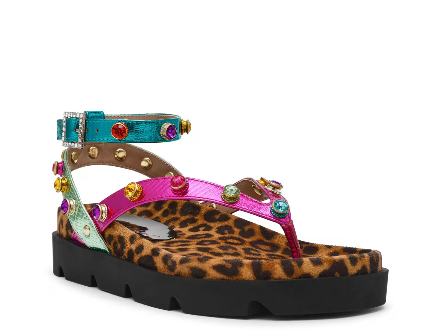 Betsey Johnson Conley Sandal | Women's | Multicolor | Size 6.5 | Sandals | Ankle Strap | DSW
