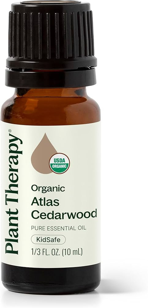 Plant Therapy Organic Atlas Cedarwood Essential Oil 100% Pure, USDA Certified Organic, Undiluted,... | Amazon (US)