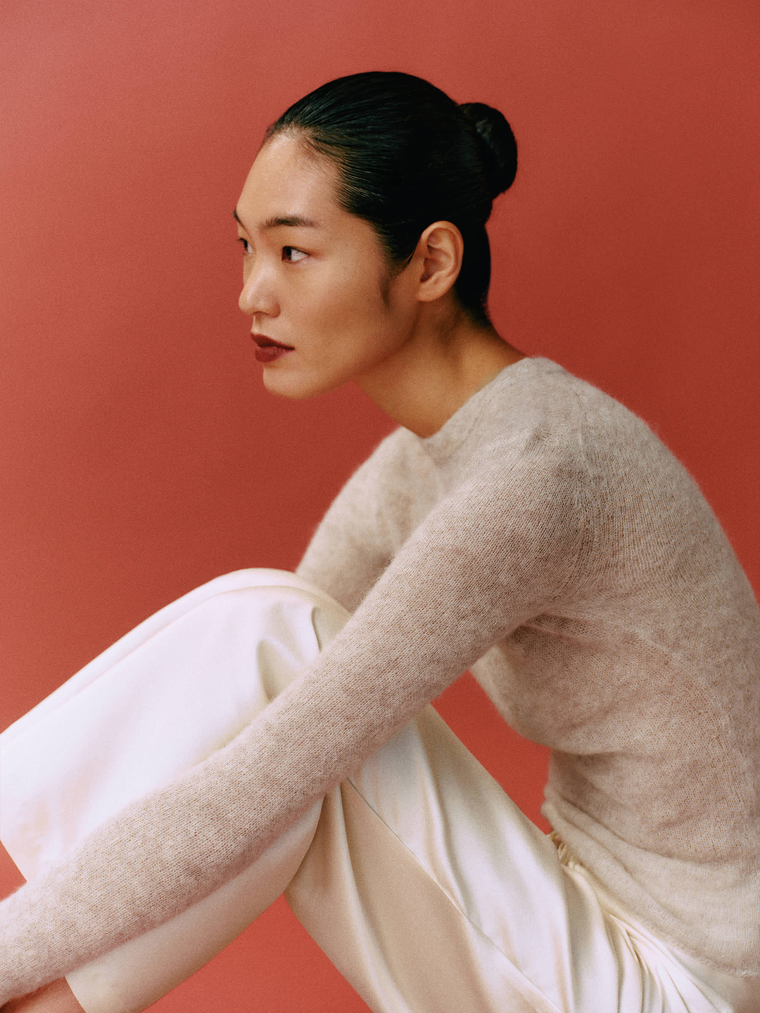 Reformation Alice Sheer Alpaca Crew Sweater Brown XS | Reformation (Global)