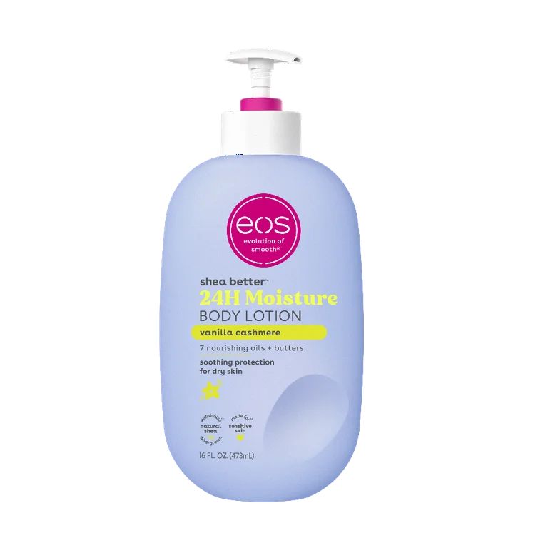 eos Shea Better Body Lotion for Dry Skin, Vanilla Cashmere, 16 fl oz | Walmart (US)