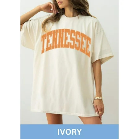 Tennessee Comfort Colors Shirt Game Day Shirt Tennessee Football Varsity Letter Vintage Tennessee Shirt Ivory Color Size M | Walmart (US)