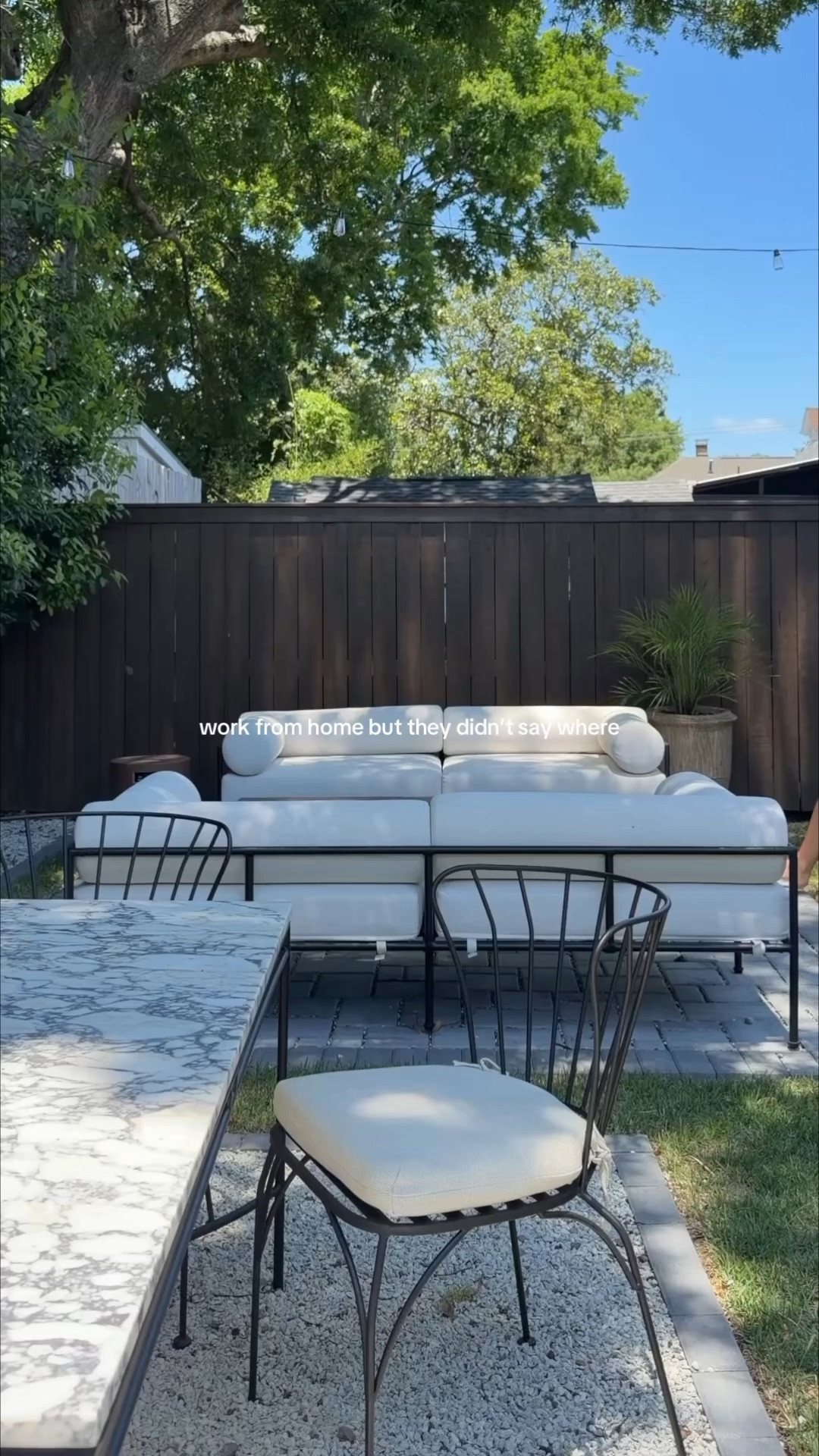 #AD how your email finds me (on my @Wayfair couch) #Wayfair #WayfairPartner #wishyouwerehere #outdoor
