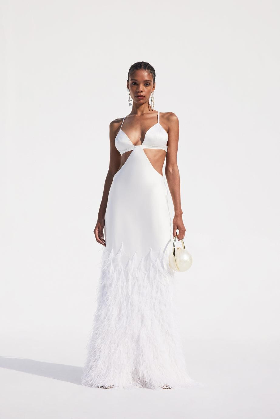 Cult Gaia Raisa Gown - Off White | THE YES | THE YES