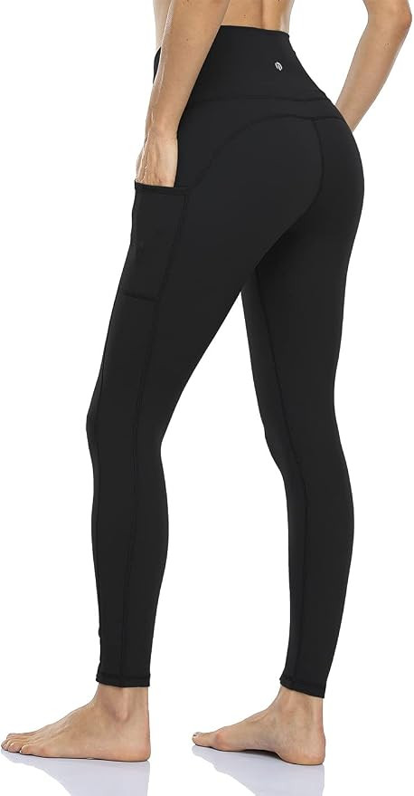 HeyNuts Hawthorn Athletic Women's Essential High Waisted Yoga Leggings 7/8 Length Workout Pants w... | Amazon (US)