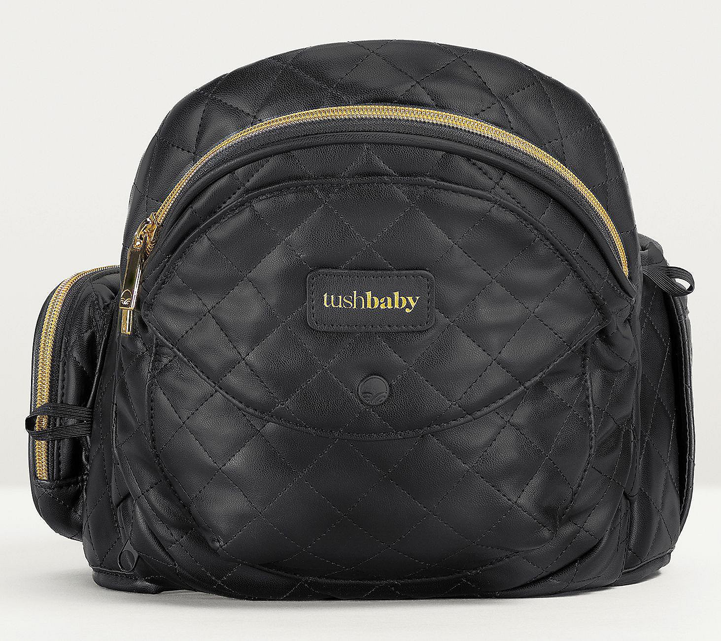 Tushbaby Hip Seat Carrier Vegan Leather - Black | QVC