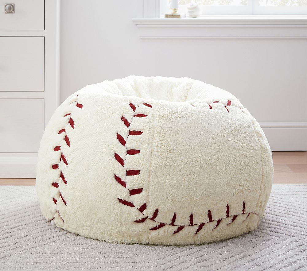 Anywhere Beanbag™, Sherpa Baseball | Pottery Barn Kids