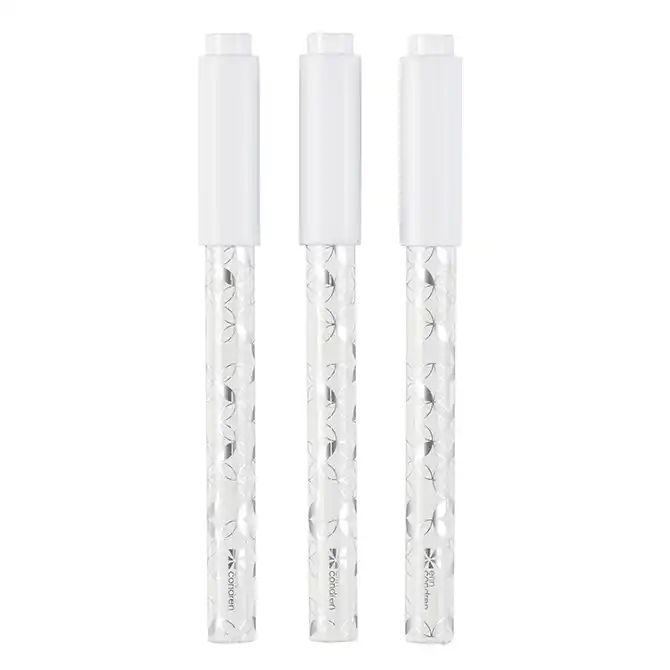 White Fine Tip Wet Erase Markers 3-Pack | Erin Condren