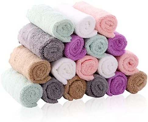 18 Pack Baby Washcloths for Boy and Girl, Microfiber Coral Fleece Ultra Absorbent and Soft for Newbo | Amazon (US)