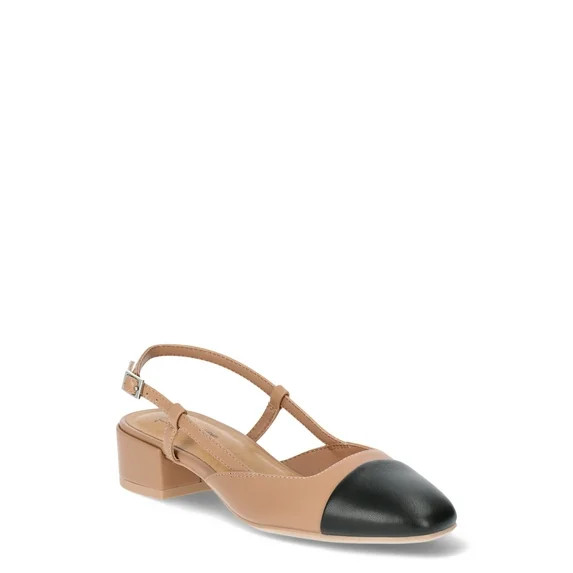 Time and Tru Women's Block Heel Slingbacks | Walmart (US)