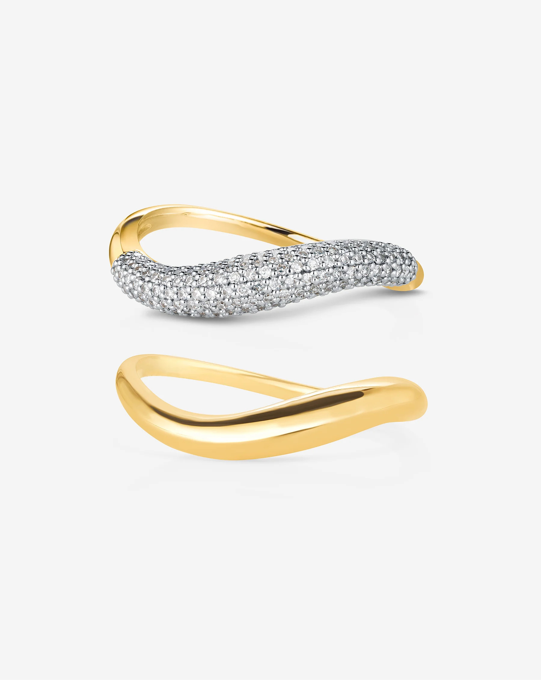 Petite Movement Cloud Stackable Duo Set | Ring Concierge